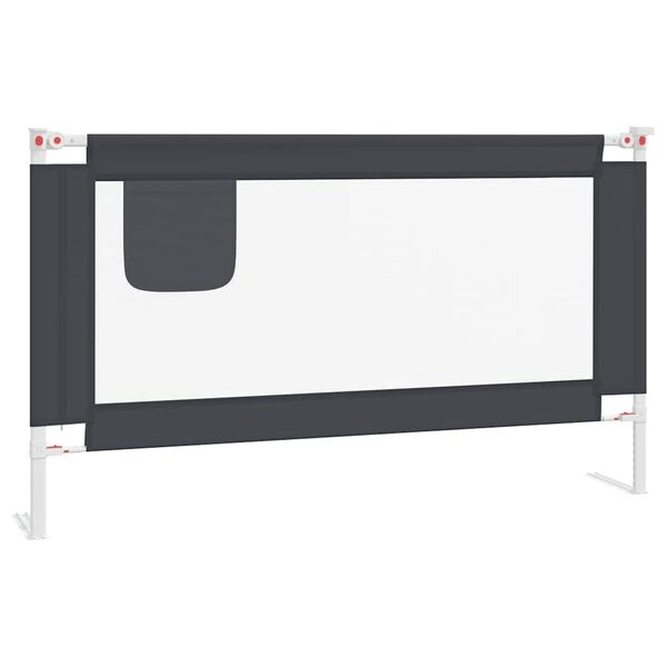 Vidaxl Barrière de lit enfant 140x25cm - Gris foncé - Jusqu'à 33% de réduction