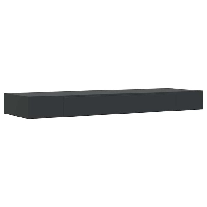 Vidaxl Étagère murale avec tiroir 80cm - Noire - Jusqu'à -34%