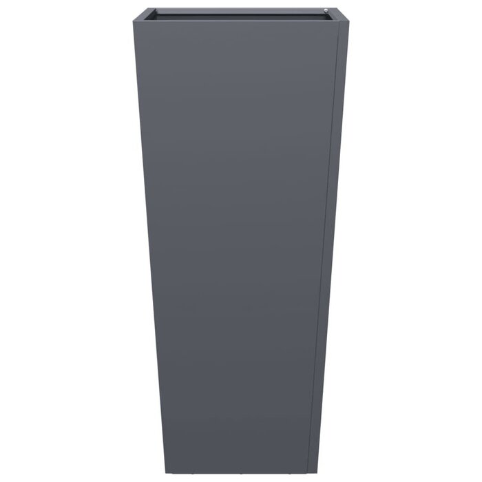 Vidaxl Lot de 2 bacs à fleurs acier anthracite 35x35x75cm - Jusqu'à -34%