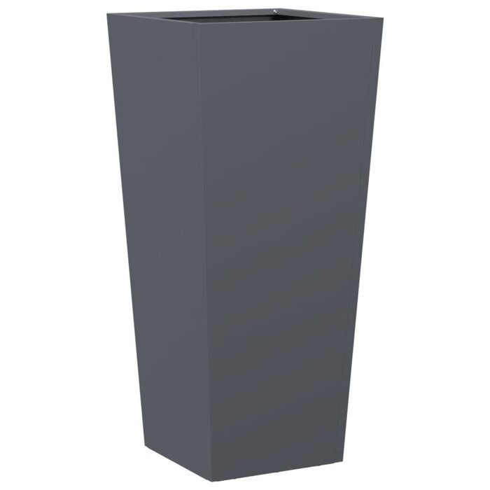 Vidaxl Lot de 2 bacs à fleurs acier anthracite 35x35x75cm - Jusqu'à -34%