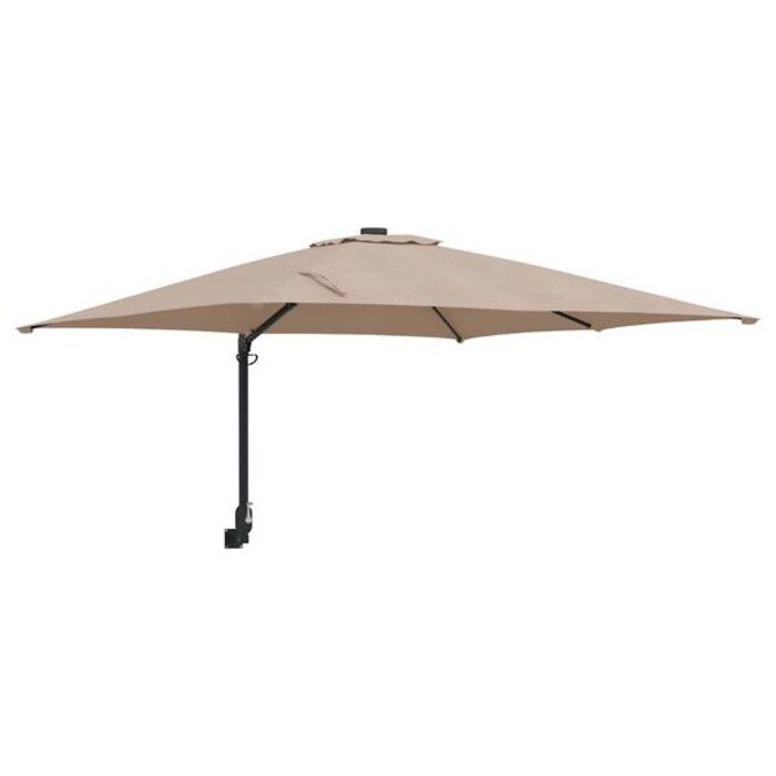 Vidaxl Parasol de jardin inclinable taupe - Jusqu'à 34% de remise