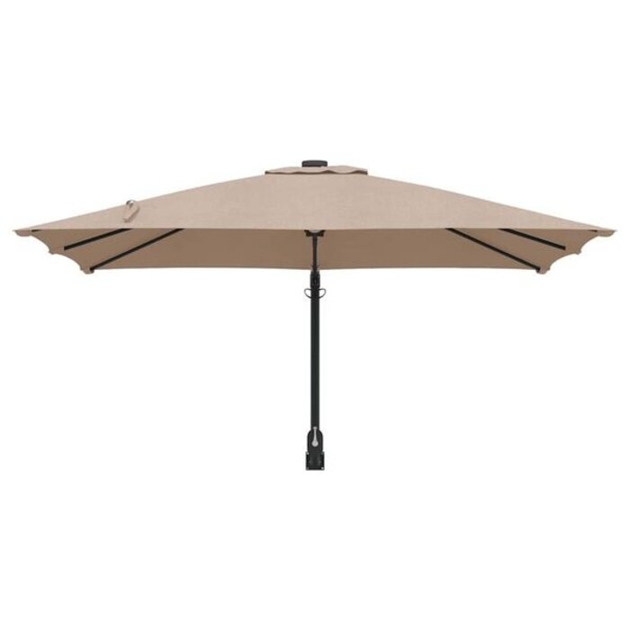 Vidaxl Parasol de jardin inclinable taupe - Jusqu'à 34% de remise