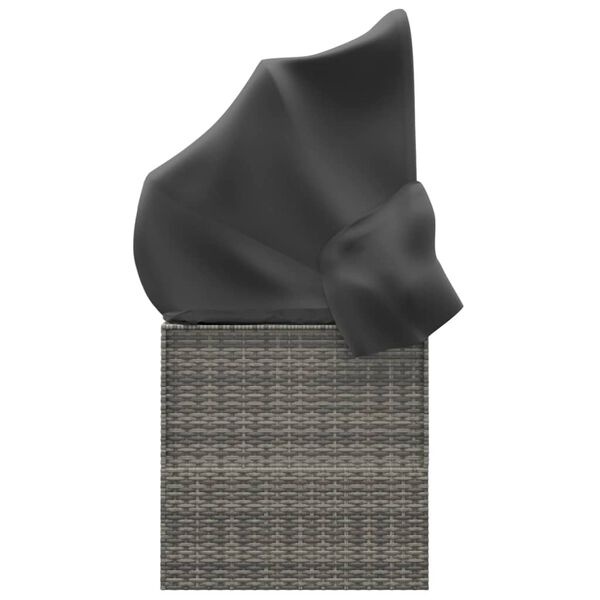 Vidaxl Bain de soleil avec auvent et coussins - Jusqu'à 35 % de remise