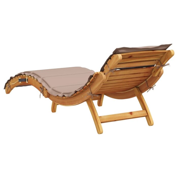 Vidaxl Bain de soleil pliable en acacia massif - Jusqu'à -35% sur l'outlet