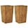 Lot de 2 jardinières en acier corten 45x75cm - Jusqu'à -34% sur l'outlet