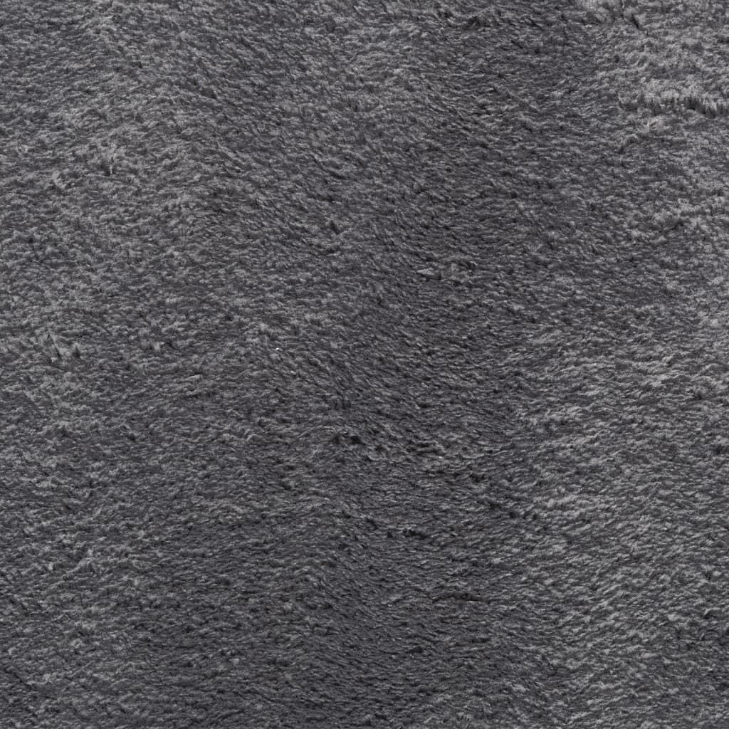 Vidaxl Tapis de sol rond 120x120 cm anthracite - Jusqu'à -33%