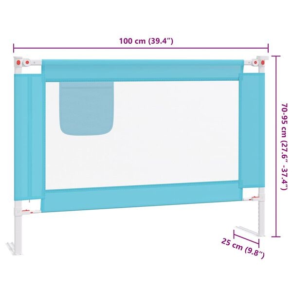 Vidaxl Barrière de lit enfant 100x25cm - Sécurité ajustable - Jusqu'à -33%