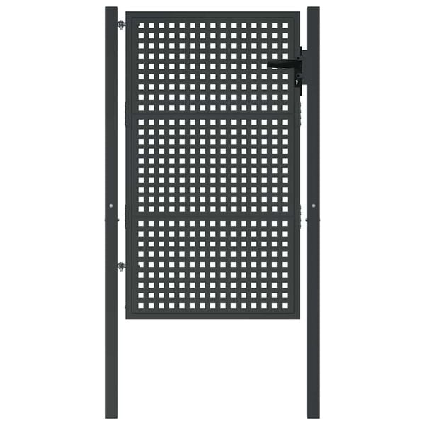 Vidaxl Portillon de jardin acier anthracite 105x175 cm - Jusqu'à 35% de réduction