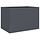 Bac à fleurs en acier anthracite 62x40x39 cm - Jusqu'à -33% de remise