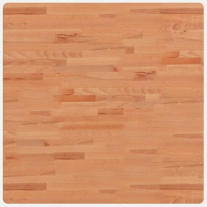 Vidaxl Plateau de table carré en hêtre massif 80x80 cm - Jusqu'à 34% de remise
