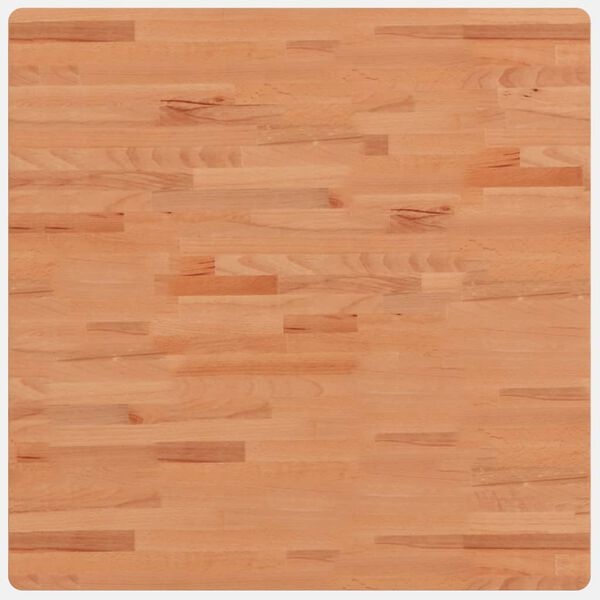 Vidaxl Plateau de table carré en hêtre massif 80x80 cm - Jusqu'à 34% de remise