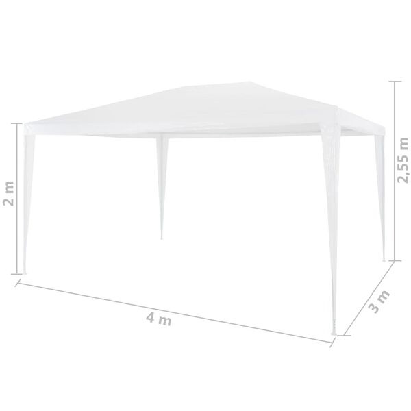 Vidaxl Tonnelle de jardin 3x4m acier - Jusqu'à -34% sur le prix neuf