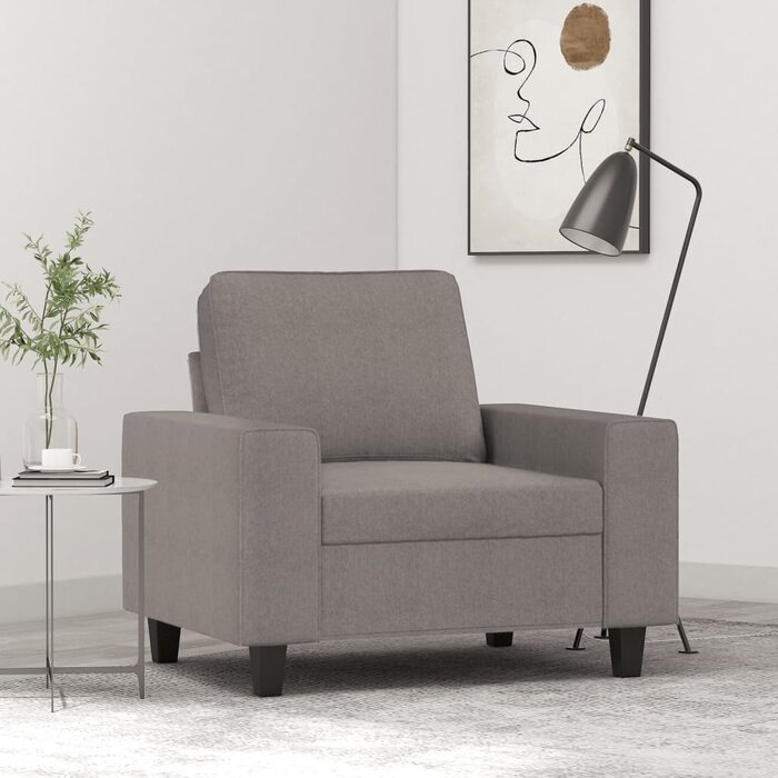 Vidaxl Fauteuil taupe 60 cm : design moderne et confortable jusqu'à -35%