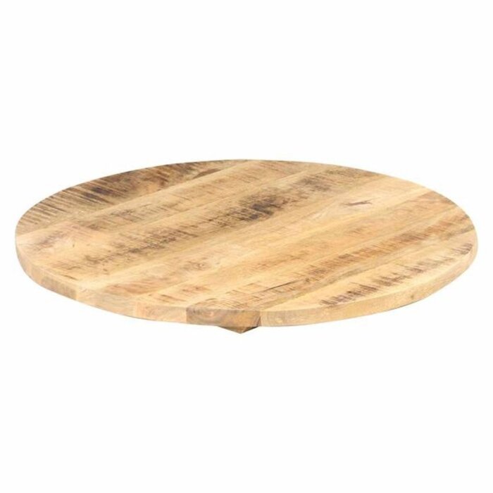 Vidaxl Plateau de table rond 80cm en bois de manguier massif - Jusqu'à -35%