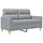 Canapé 2 places en tissu gris - Jusqu'à -38% sur notre sélection outlet