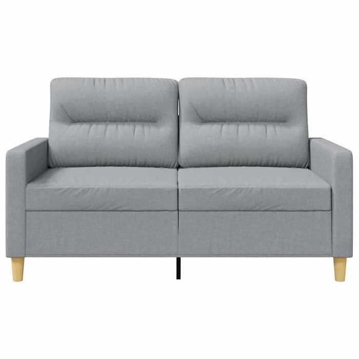 Vidaxl Canapé 2 places en tissu gris - Jusqu'à -38% sur notre sélection outlet
