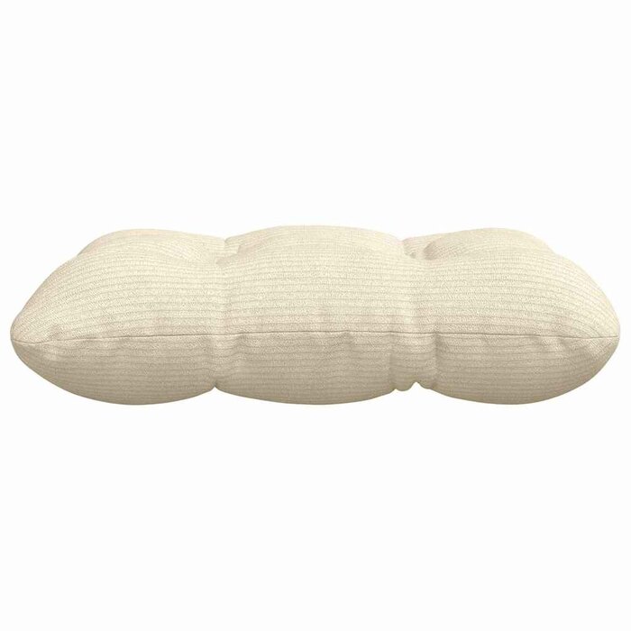 Vidaxl Lot de 4 coussins de siège 45x45 cm - Coton crème - Jusqu'à -33%