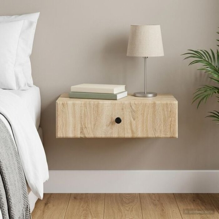 Vidaxl Table console murale en chêne Sonoma - Jusqu'à -33% sur l'outlet