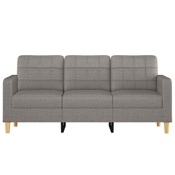 Vidaxl Canapé 3 places taupe 180 cm - Confort moderne - Jusqu'à -35%