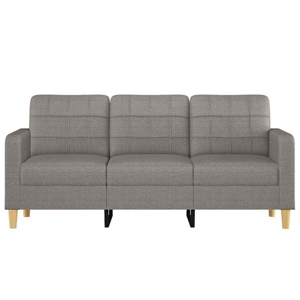 Vidaxl Canapé 3 places taupe 180 cm - Confort moderne - Jusqu'à -35%