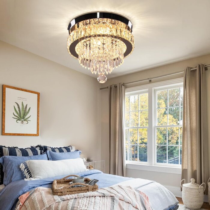 Plafonnier LED cristal 30 cm dimmable : jusqu'à -34% sur votre éclairage