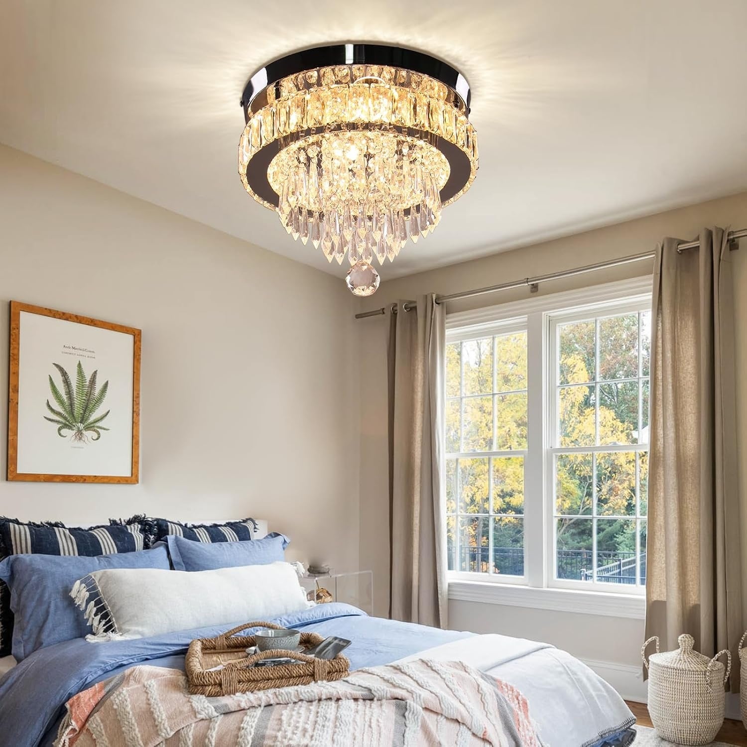 Plafonnier LED cristal 30 cm dimmable : jusqu'à -34% sur votre éclairage