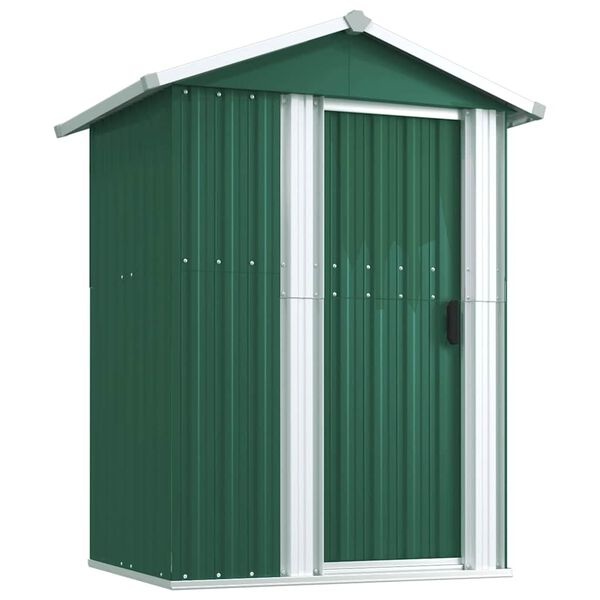 Vidaxl Abri de jardin en acier galvanisé vert - 126 x 97,5 x 177 cm - Jusqu'à -35%