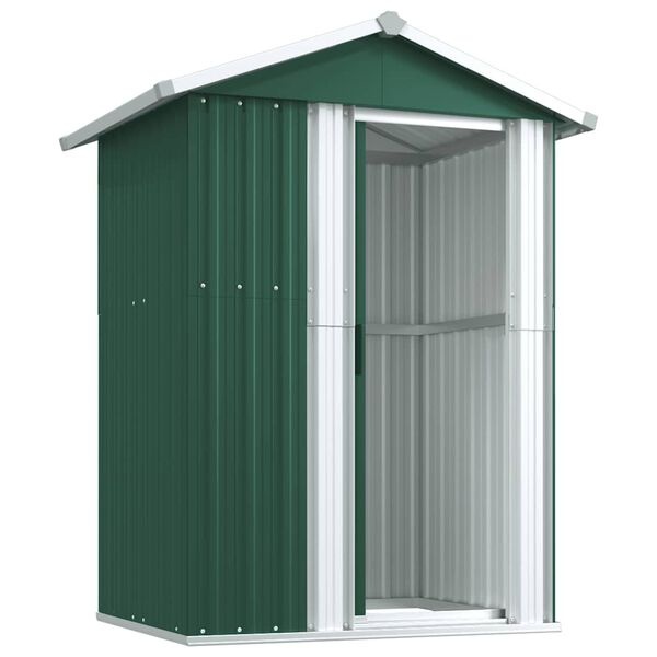Vidaxl Abri de jardin en acier galvanisé vert - 126 x 97,5 x 177 cm - Jusqu'à -35%