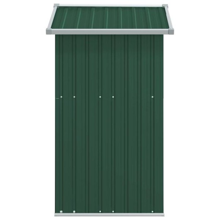 Vidaxl Abri de jardin en acier galvanisé vert - 126 x 97,5 x 177 cm - Jusqu'à -35%