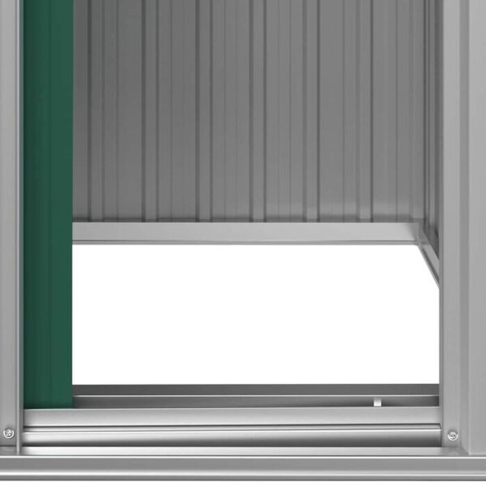 Vidaxl Abri de jardin en acier galvanisé vert - 126 x 97,5 x 177 cm - Jusqu'à -35%