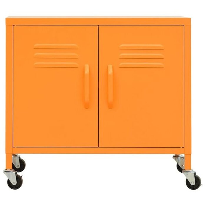 Vidaxl Meuble de rangement en acier orange 60x35x56 cm - Jusqu'à 35% de réduction