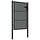 Portillon de jardin en acier anthracite 105x200 cm - Jusqu'à -35%