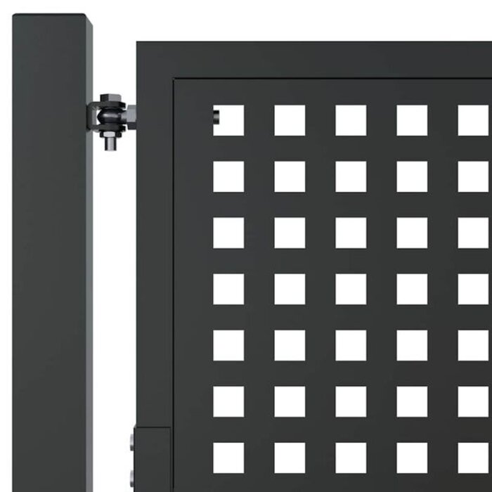 Vidaxl Portillon de jardin en acier anthracite 105x200 cm - Jusqu'à -35%
