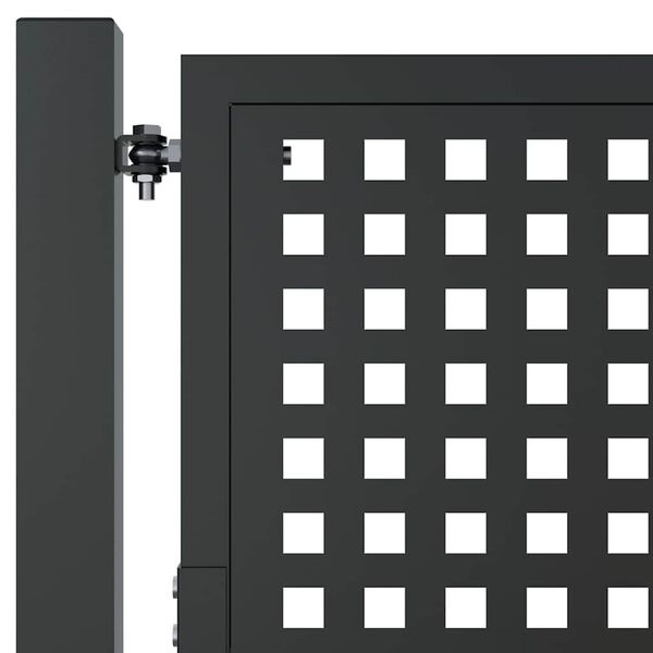 Vidaxl Portillon de jardin en acier anthracite 105x200 cm - Jusqu'à -35%