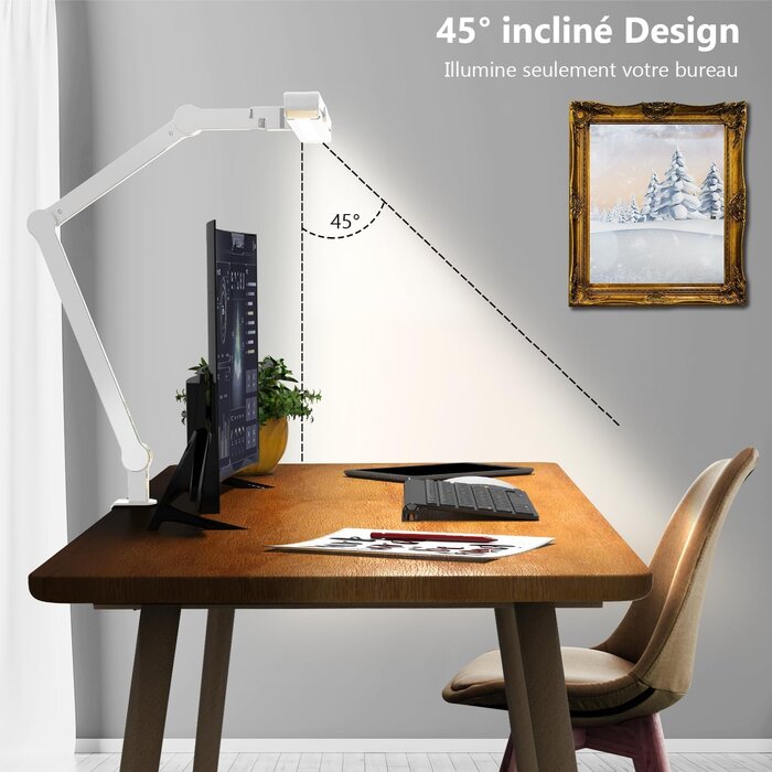 Lampe de bureau LED 24W 1500lm - Dimmable - Jusqu'à -33% de remise