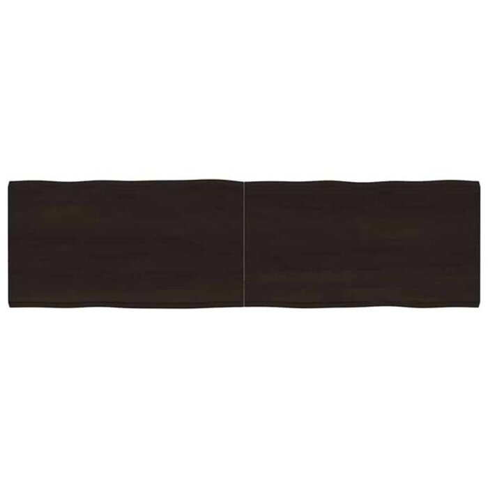 Vidaxl Plateau de table en chêne massif bords naturels 180x50cm - Jusqu'à -33%