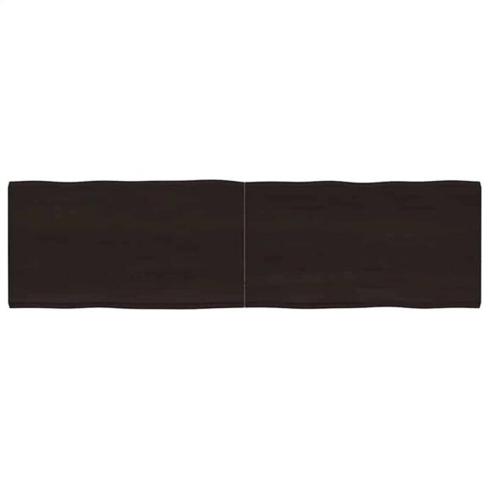 Vidaxl Plateau de table en chêne massif bords naturels 180x50cm - Jusqu'à -33%