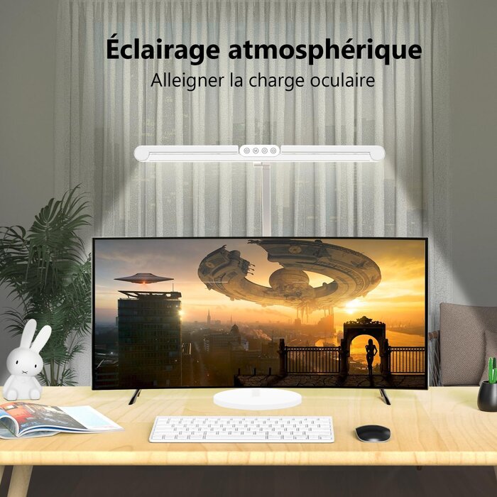 Lampe de bureau LED ergonomique 24W - Jusqu'à 34% de réduction