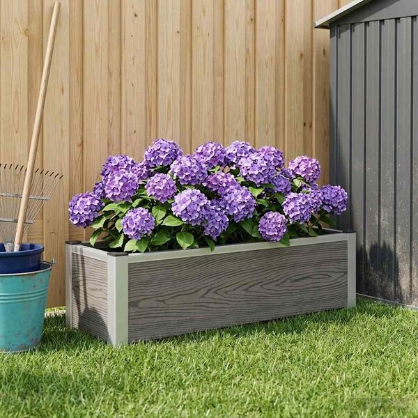 Vidaxl Jardinière surélevée en WPC et aluminium - 100cm - Jusqu'à 34% de remise