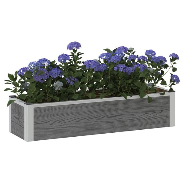 Vidaxl Jardinière surélevée en WPC et aluminium - 100cm - Jusqu'à 34% de remise