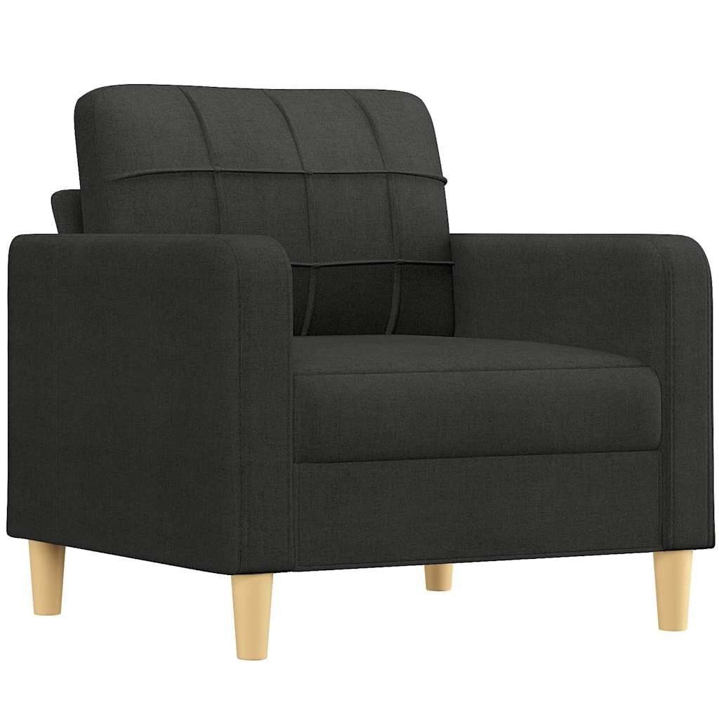 Vidaxl Fauteuil moderne en tissu noir - Jusqu'à 35% de réduction