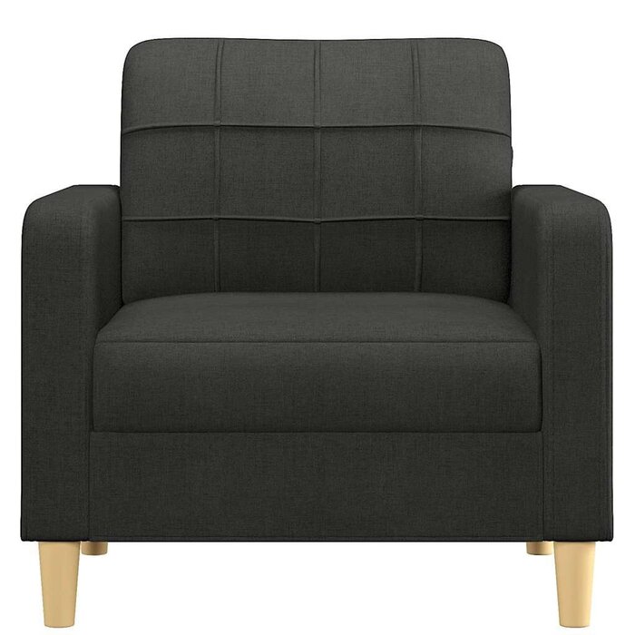 Vidaxl Fauteuil moderne en tissu noir - Jusqu'à 35% de réduction