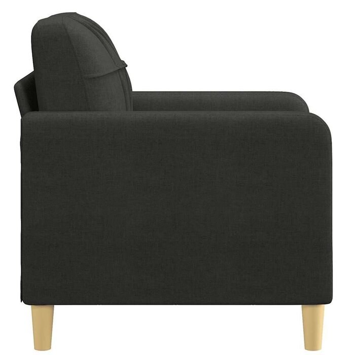 Vidaxl Fauteuil moderne en tissu noir - Jusqu'à 35% de réduction