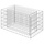 Jardinière en gabion 90x50x50 cm - Acier galvanisé - Jusqu'à -33%