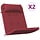 Lot de 2 coussins pour chaise Adirondack - Rouge vin - Jusqu'à -34%