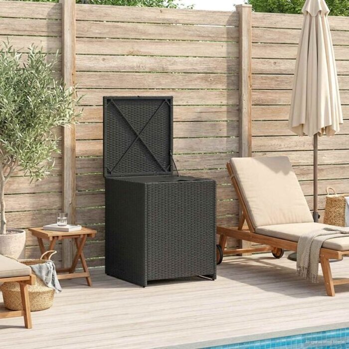 Vidaxl Coffre de jardin en acier 55x55x69 cm - Jusqu'à -34% de remise