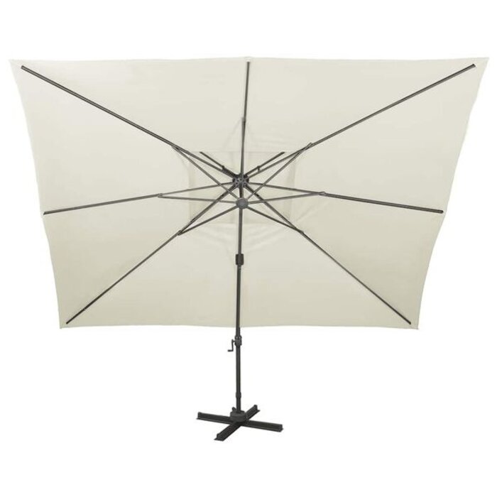 Vidaxl Parasol déporté 400x300 cm - Sable - Jusqu'à -35% sur l'outlet