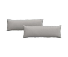 Vidaxl Lot de 2 coussins rectangulaires gris nuage 120 cm - 57% de remise