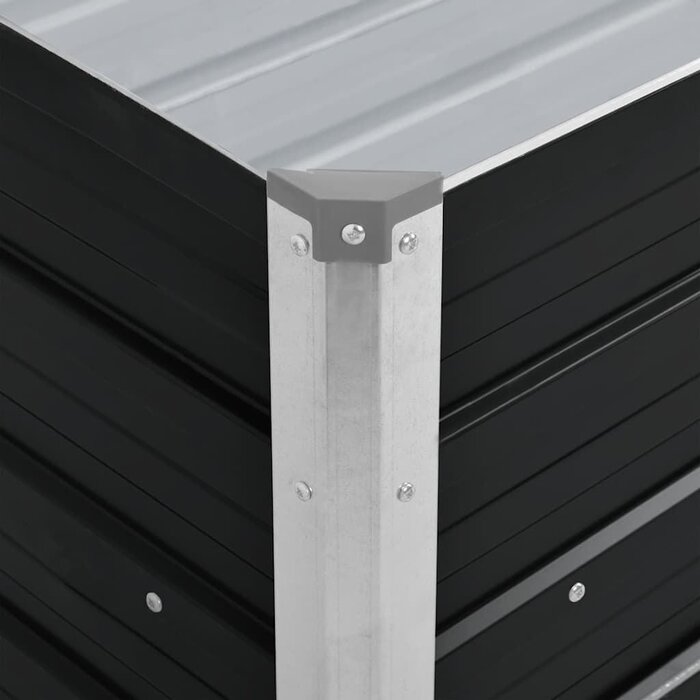 Vidaxl Bac de jardin surélevé en acier anthracite 100x40x45 cm - Jusqu'à -32%
