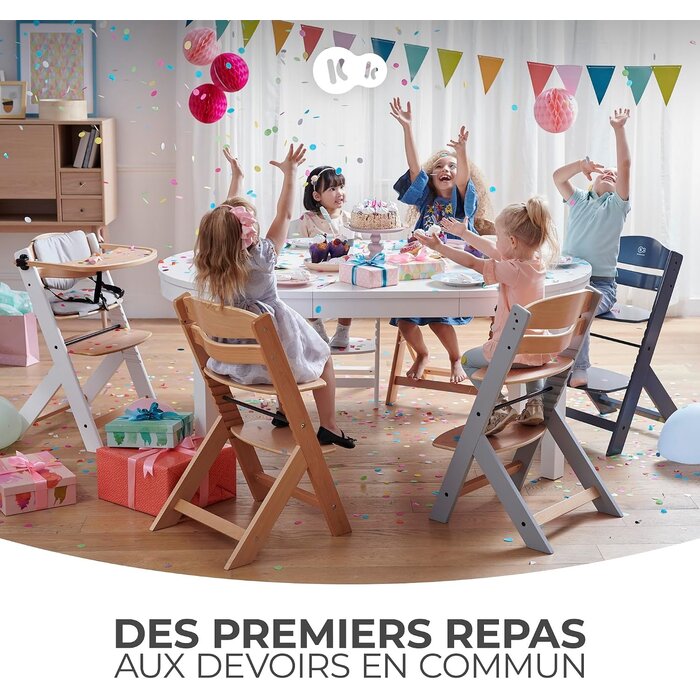 Amazon Chaise haute évolutive 3-en-1 en bois - Jusqu'à -34% de remise